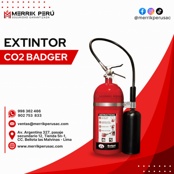 Extintor CO2 Badger