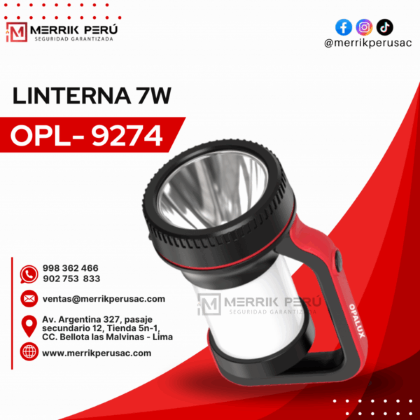 Linterna 7 watts OPL- 9274