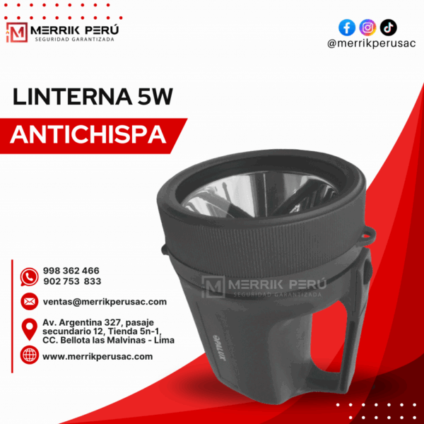 Linterna antichispa 5 watts
