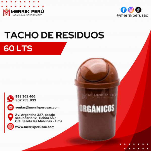 Tacho de Residuos 60Lts - Imagen 3