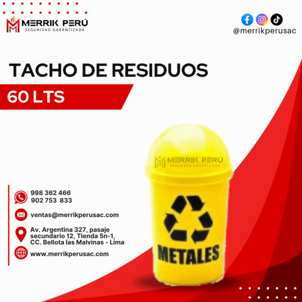 Tacho de Residuos 60Lts - Imagen 4
