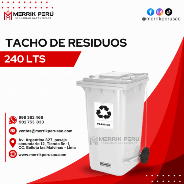 Tacho de Residuos 240Lts - Imagen 5