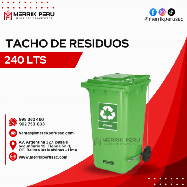 Tacho de Residuos 240Lts - Imagen 7