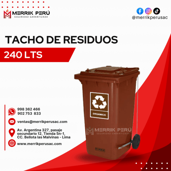 Tacho de Residuos 240Lts - Imagen 8
