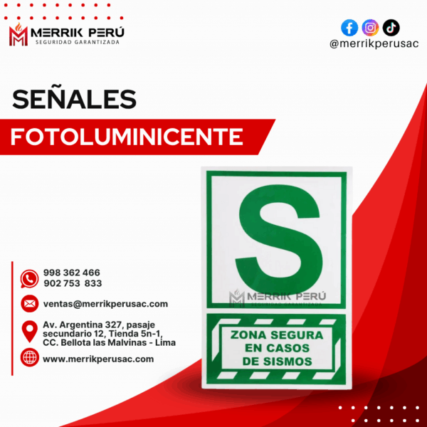 SEÑAL ZONA SEGURA SISMOS