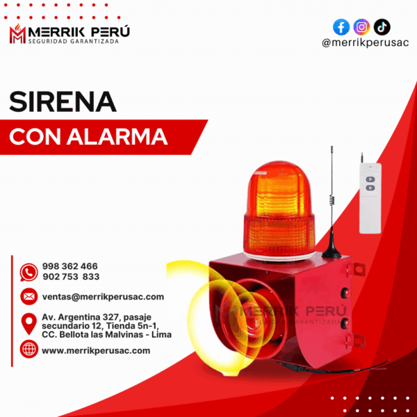 SIRENA CON ALARMA