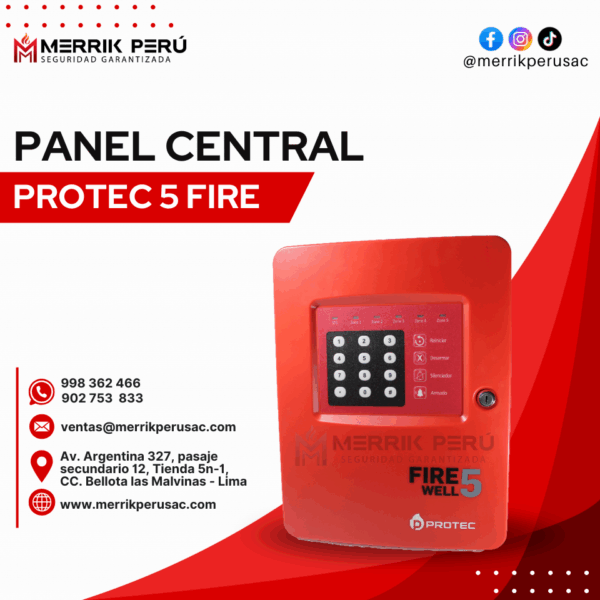 Panel Central Protec 5 Fire
