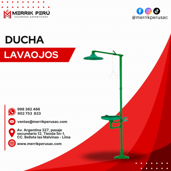 Ducha lava ojos
