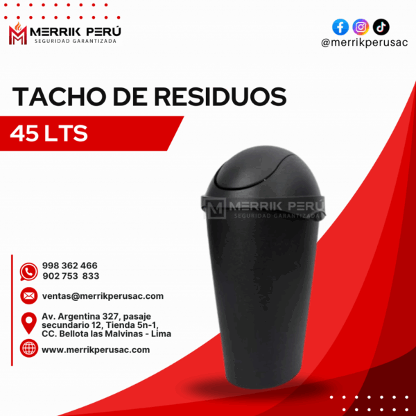Tacho de Residuos 45Lts
