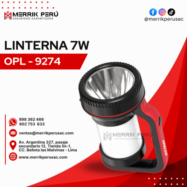 Linterna 7 watts OPL- 9274