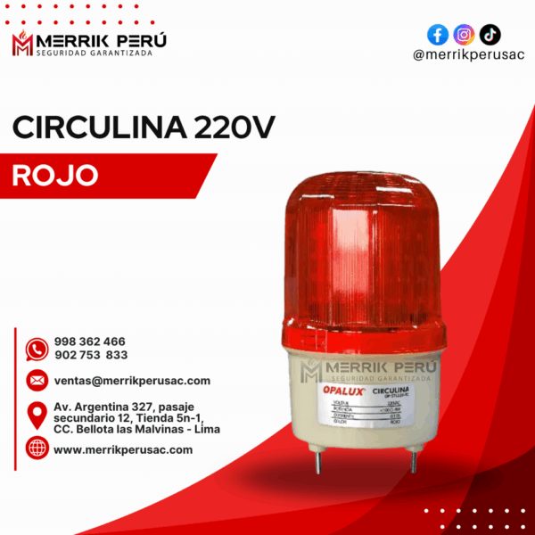 Circulina 220 Rojo con sonido