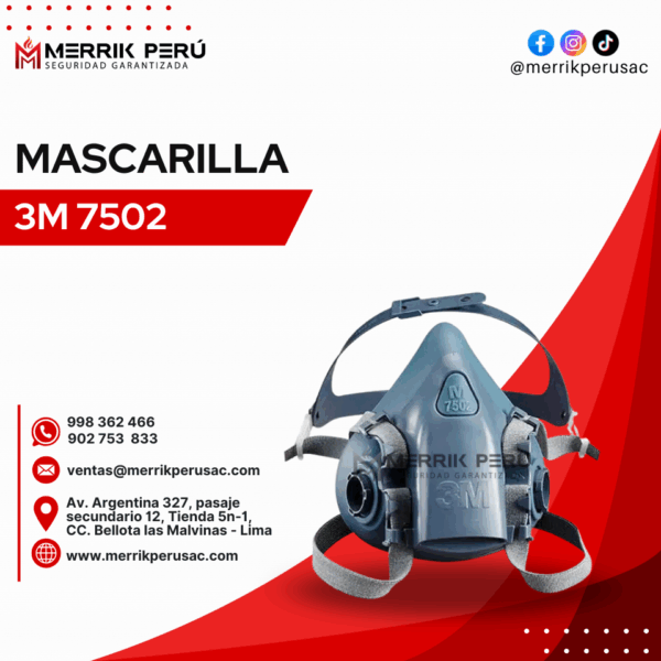 Mascarilla 3m 7502