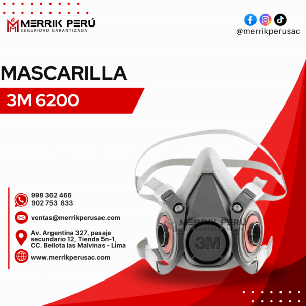 Mascarilla 3m 6200