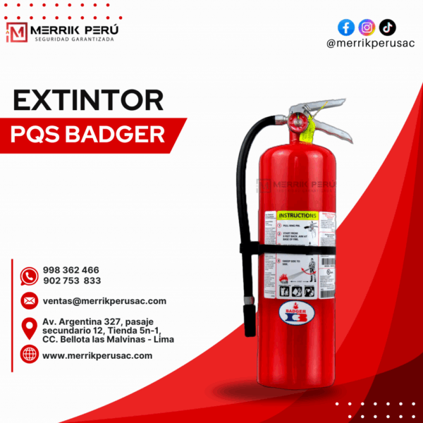 Extintor PQS Badger