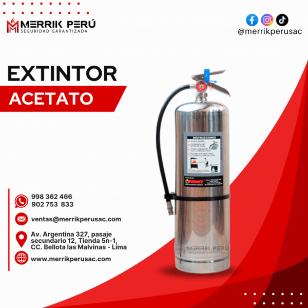 Extintor Acetato