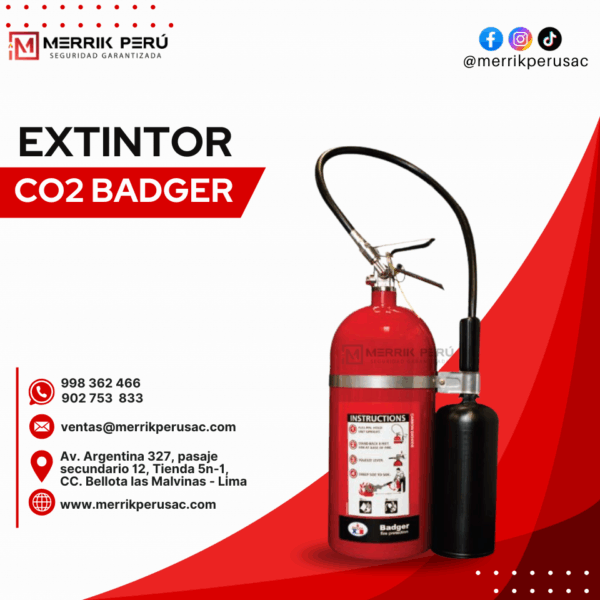 Extintor CO2 Badger