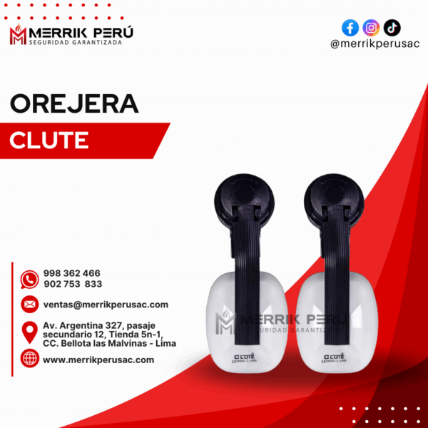 Orejera para casco Clute