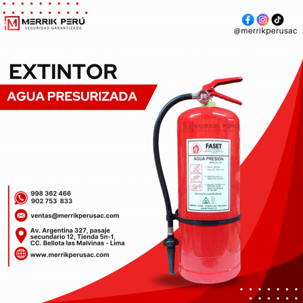 Extintor Agua Presurizada