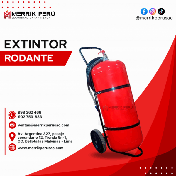 Extintor PQS Rodante