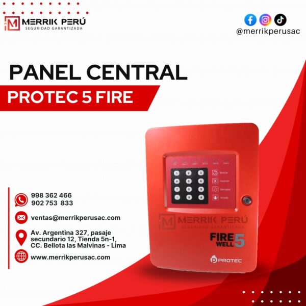 Panel Central Protec 5 Fire