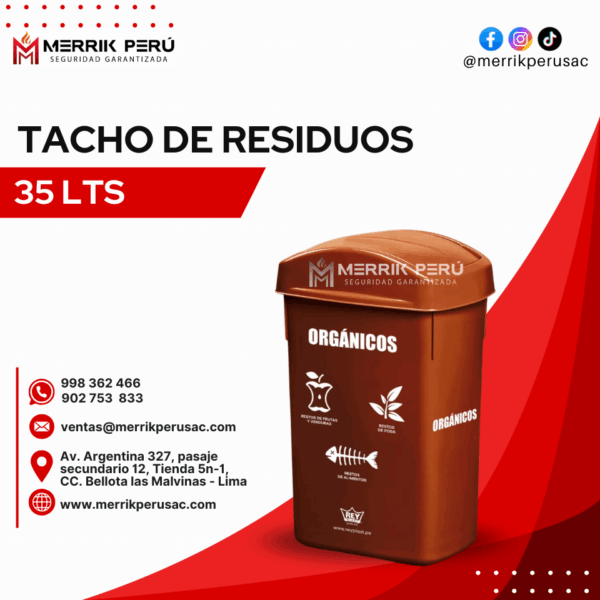 TACHOS DE RESIDUOS 35LTS - Imagen 2