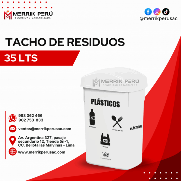 TACHOS DE RESIDUOS 35LTS - Imagen 3