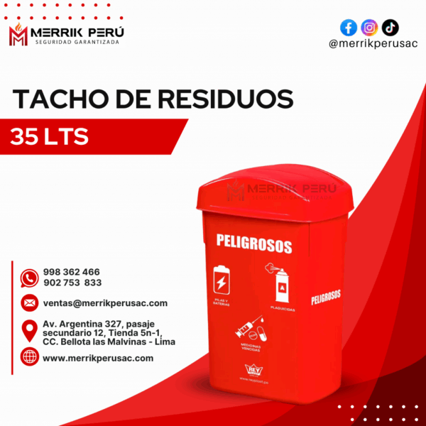 TACHOS DE RESIDUOS 35LTS - Imagen 5