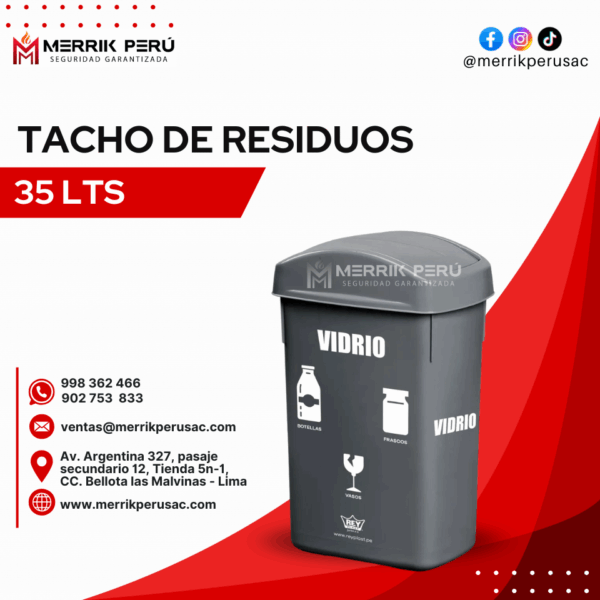 TACHOS DE RESIDUOS 35LTS - Imagen 6