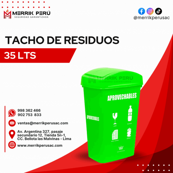 TACHOS DE RESIDUOS 35LTS - Imagen 7